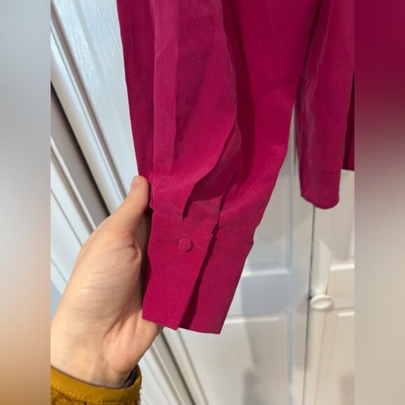 NWT Sezane Loubna Blouse Silk Long Sleeve Top - Picture 8 of 9